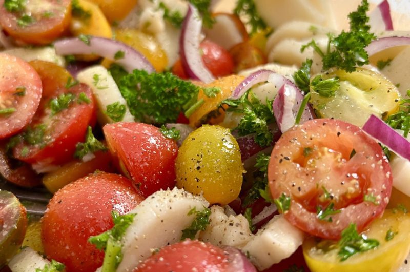 Tomato and Hearts of Palm Salad